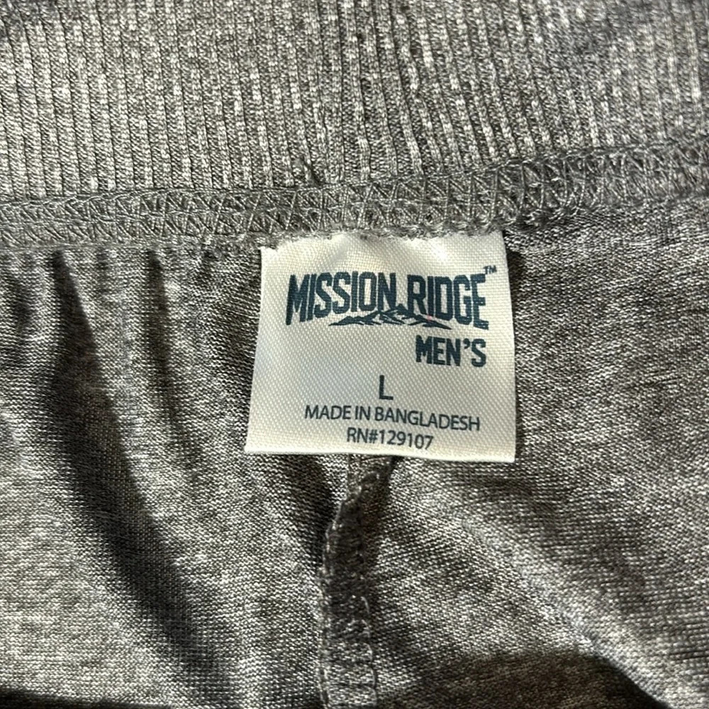 Mission Ridge Men’s Gray Jogger Sleep Pants size L - Picture 3 of 8
